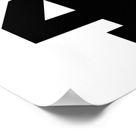 Krone 40. Geburtstag Poster (Ecke)