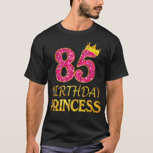 Krone 85. Geburtstag Prinzessin Mädchen 85 Jahre  T-Shirt