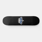 Krone - Blau Skateboard (Horizontal)