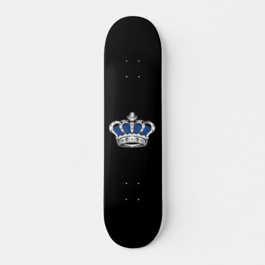 Krone - Blau Skateboard (Vorne)