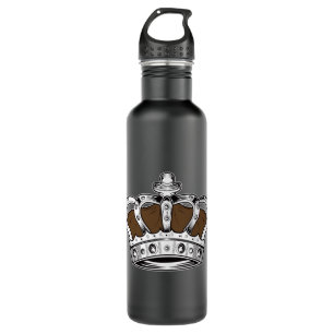 Krone - braun edelstahlflasche
