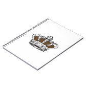 Krone - braun notizblock (Linke Seite)