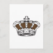 Krone - braun postkarte (Vorderseite)