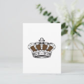 Krone - braun postkarte (Stehend Vorderseite)