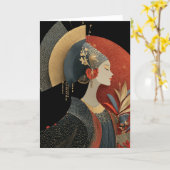 KRONE DER ELEGANZ #2 KARTE (Gelbe Blume)