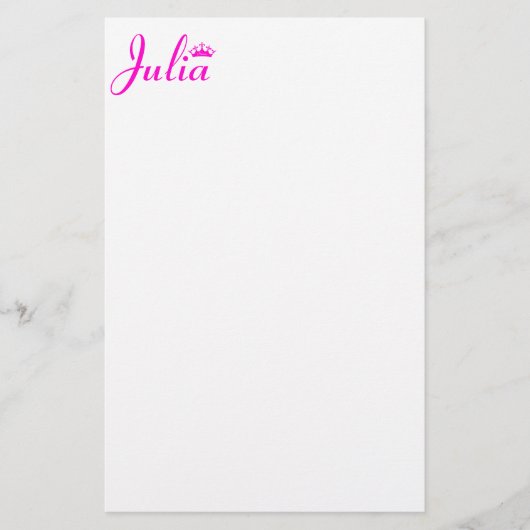 Krone der Prinzessin Briefpapier (Vorderseite)