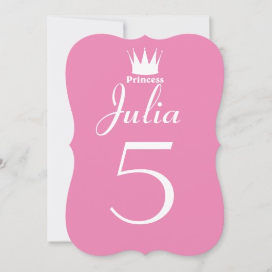 Krone der Prinzessin Einladung (Vorderseite)