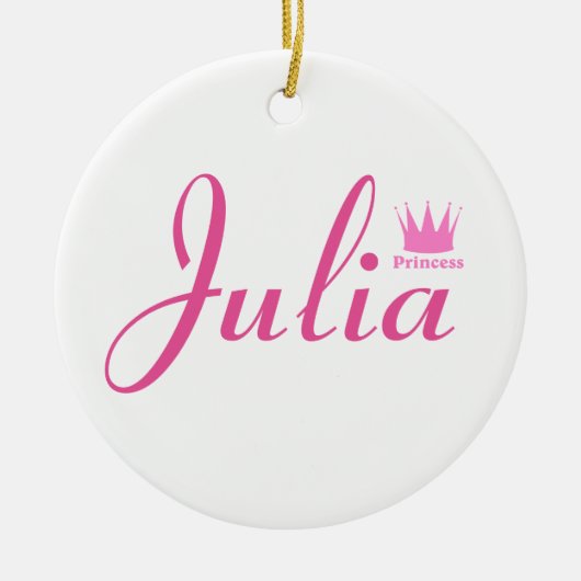 Krone der Prinzessin Keramik Ornament (Vorne)