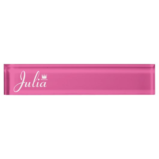 Krone der Prinzessin Namensplakette (Vorderseite)