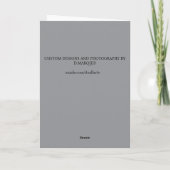 KRONE ELEGANZ #4 KARTE (Rückseite)