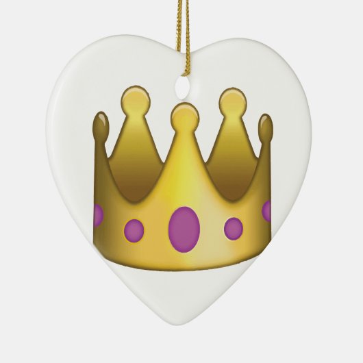 Krone emoji keramikornament (Rechts)