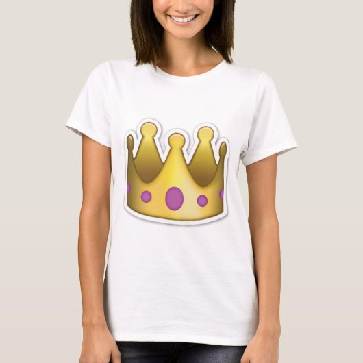 Krone Emoji T-Shirt (Vorderseite)