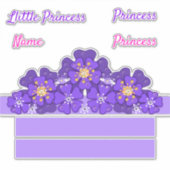 Krone für kleine Prinzessin Aufkleber (Vorderseite)