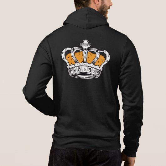 Krone - Gelb Hoodie (Rückseite)
