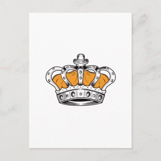 Krone - gelb postkarte (Vorderseite)