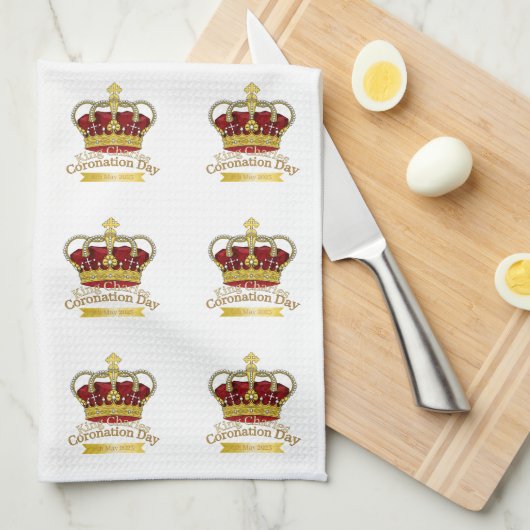 Krone Geschirrtuch (Viertel Falte)