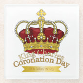 Krone Glasuntersetzer (Vorderseite)