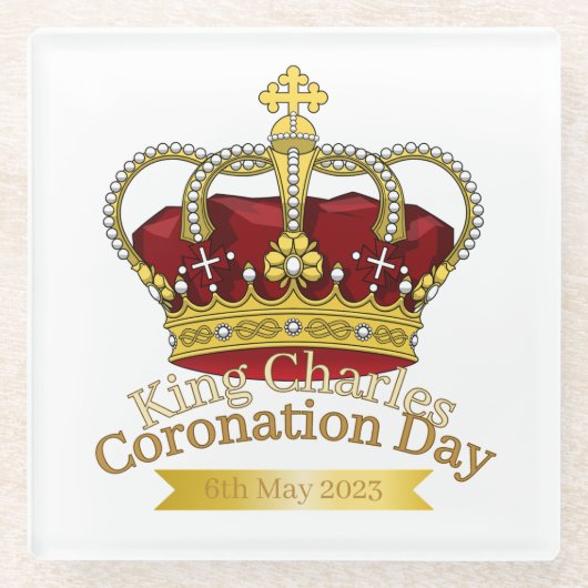 Krone Glasuntersetzer (Vorderseite)