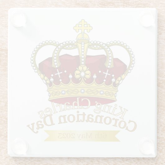 Krone Glasuntersetzer (Rückseite)