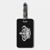 Krone - grau gepäckanhänger (Rückseite vertikal)