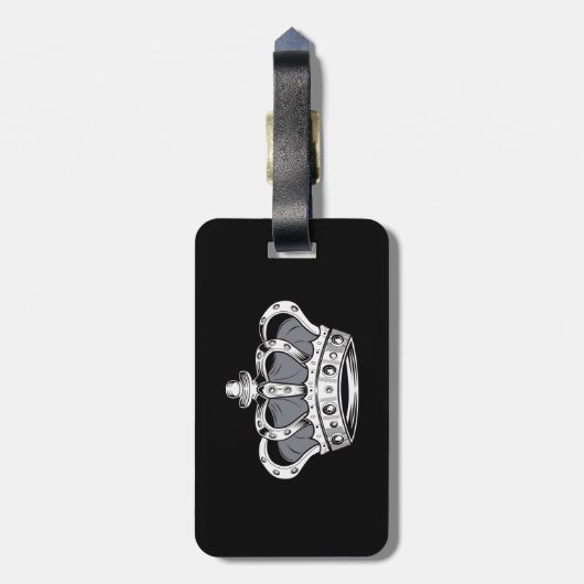 Krone - grau gepäckanhänger (Rückseite vertikal)