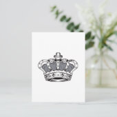 Krone - grau postkarte (Stehend Vorderseite)