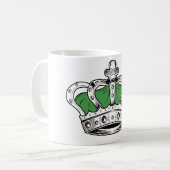 Krone - grün kaffeetasse (Vorderseite Links)