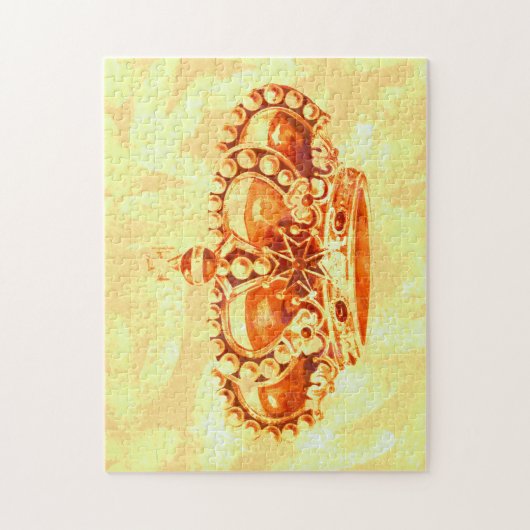 Krone im Gold Puzzle (Vertikal)