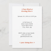 Krone in Gold Einladung (Rückseite)