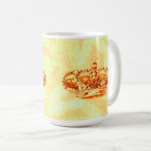 Krone in Gold Kaffeetasse (VorderseiteRechts)