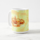 Krone in Gold Kaffeetasse (Vorderseite Links)