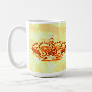 Krone in Gold Kaffeetasse