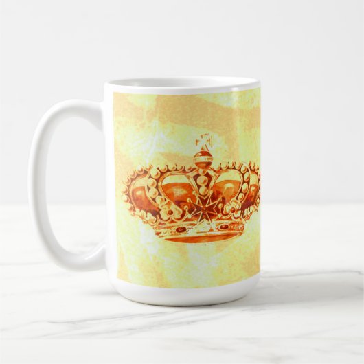 Krone in Gold Kaffeetasse (Links)