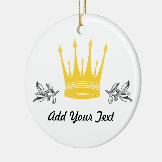 Krone Keramikornament (Links)