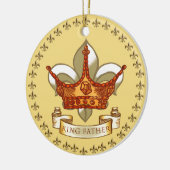 Krone König Vater Verzierung Keramik Ornament (Links)