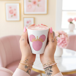 Krone Latte Becher Milchtasse