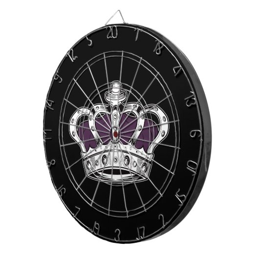 Krone - Lila Dartscheibe (Vorderseite rechts)