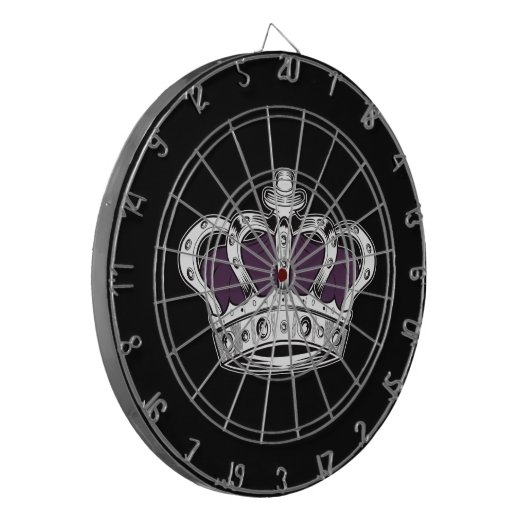 Krone - Lila Dartscheibe (Vorderseite Links)