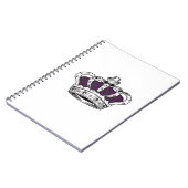 Krone - Lila Notizblock (Linke Seite)