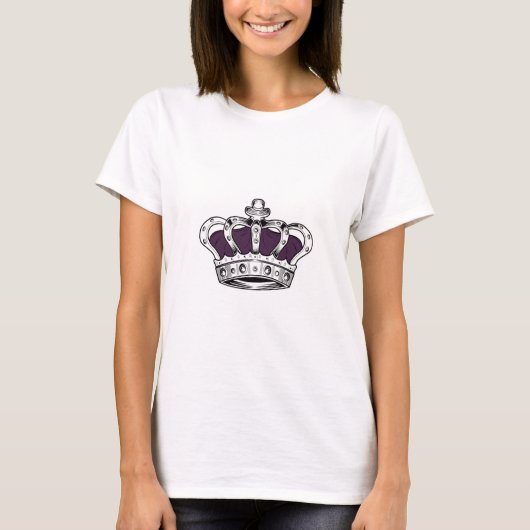 Krone - Lila T-Shirt (Vorderseite)