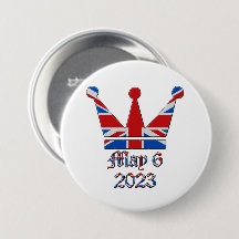 Krone mit Union Jack King Coronation