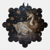 Krone - Papierkartendekoration Ornament Karte (Vorderseite)