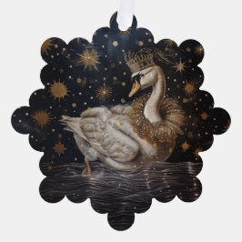 Krone - Papierkartendekoration Ornament Karte