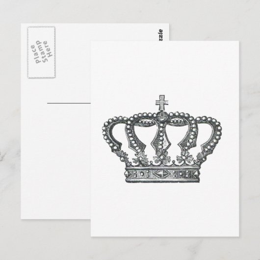 Krone Postkarte (Vorne/Hinten)