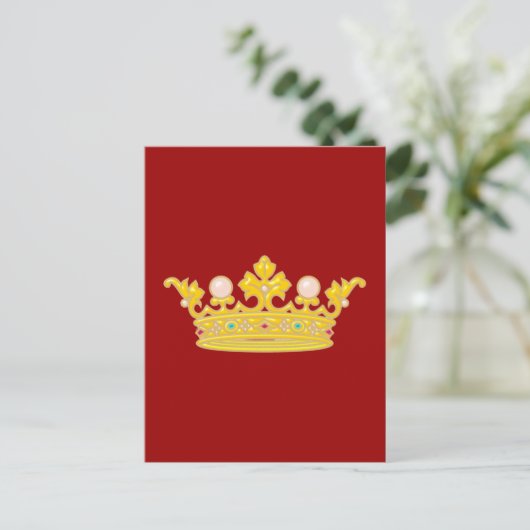 Krone Postkarte (Stehend Vorderseite)