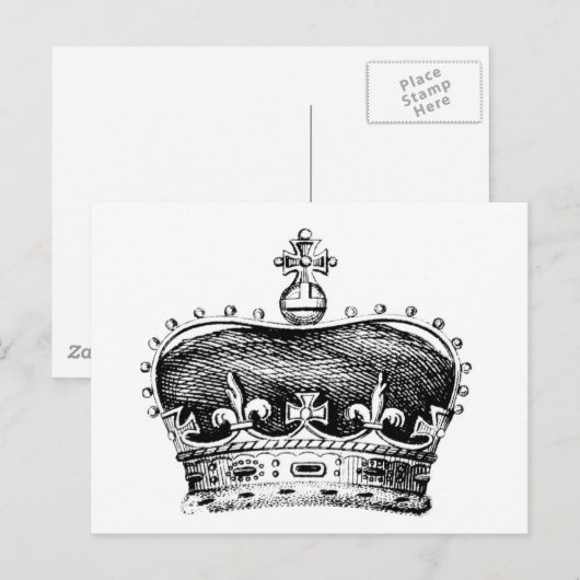 Krone Postkarte (Vorne/Hinten)