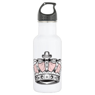 Krone - rosa edelstahlflasche
