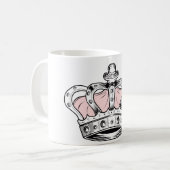 Krone - rosa kaffeetasse (Vorderseite Links)