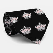 Krone - rosa krawatte (Gerollt)