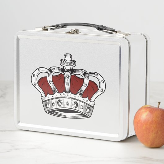 Krone - rot metall brotdose (Beispiel)